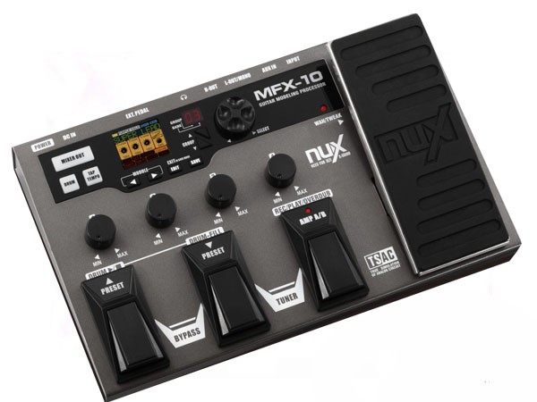 Nux MFX-10 Gitarren Effekt Prozessor, Multi Bodeneffekt