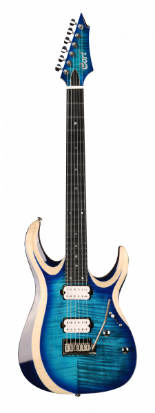 CORT E-Gitarre, X-700 Duality, Light Blue Burst