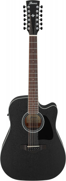 BANEZ Artwood Elektrik Gitarre 12 String - Weathered Black, AW8412CEWK