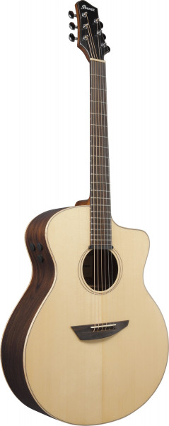 IBANEZ Akustikgitarre 6 String - Natural Satin Top / Natural Low Gloss Boden und Zargen + Bag, PA300E-NSL