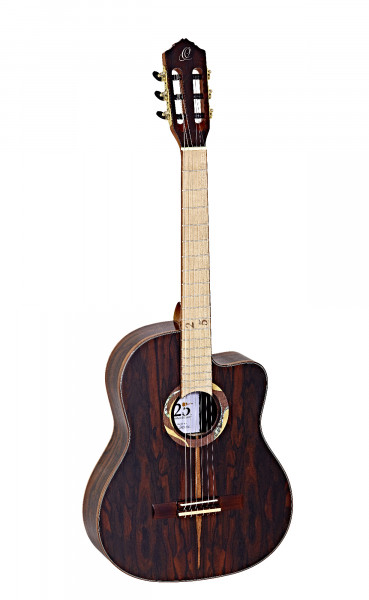 ORTEGA Limited 25th Anniversary Nylon String Gitarre mit Cutaway 6 String RCE201925T