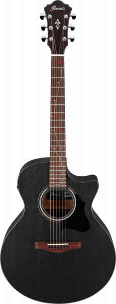 IBANEZ AE Serie Akustik Gitarre 6 String Weathered Black, AE295-WK