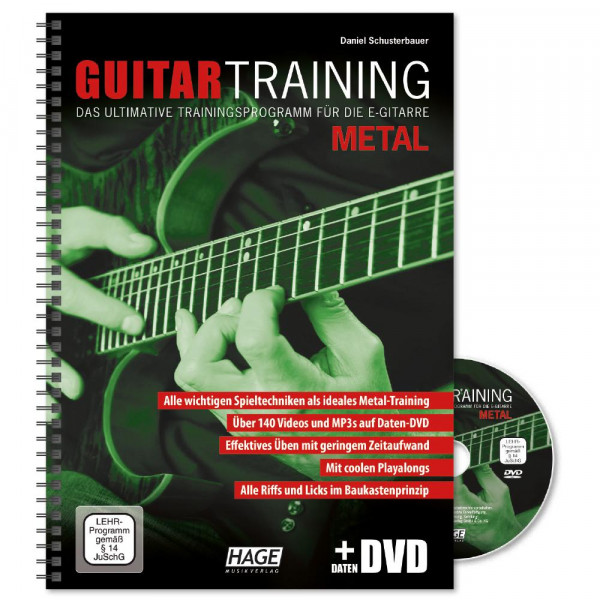 Guitar Training Metal (mit Daten-DVD): Das ultimative Trainingsprogramm für die E-Gitarre